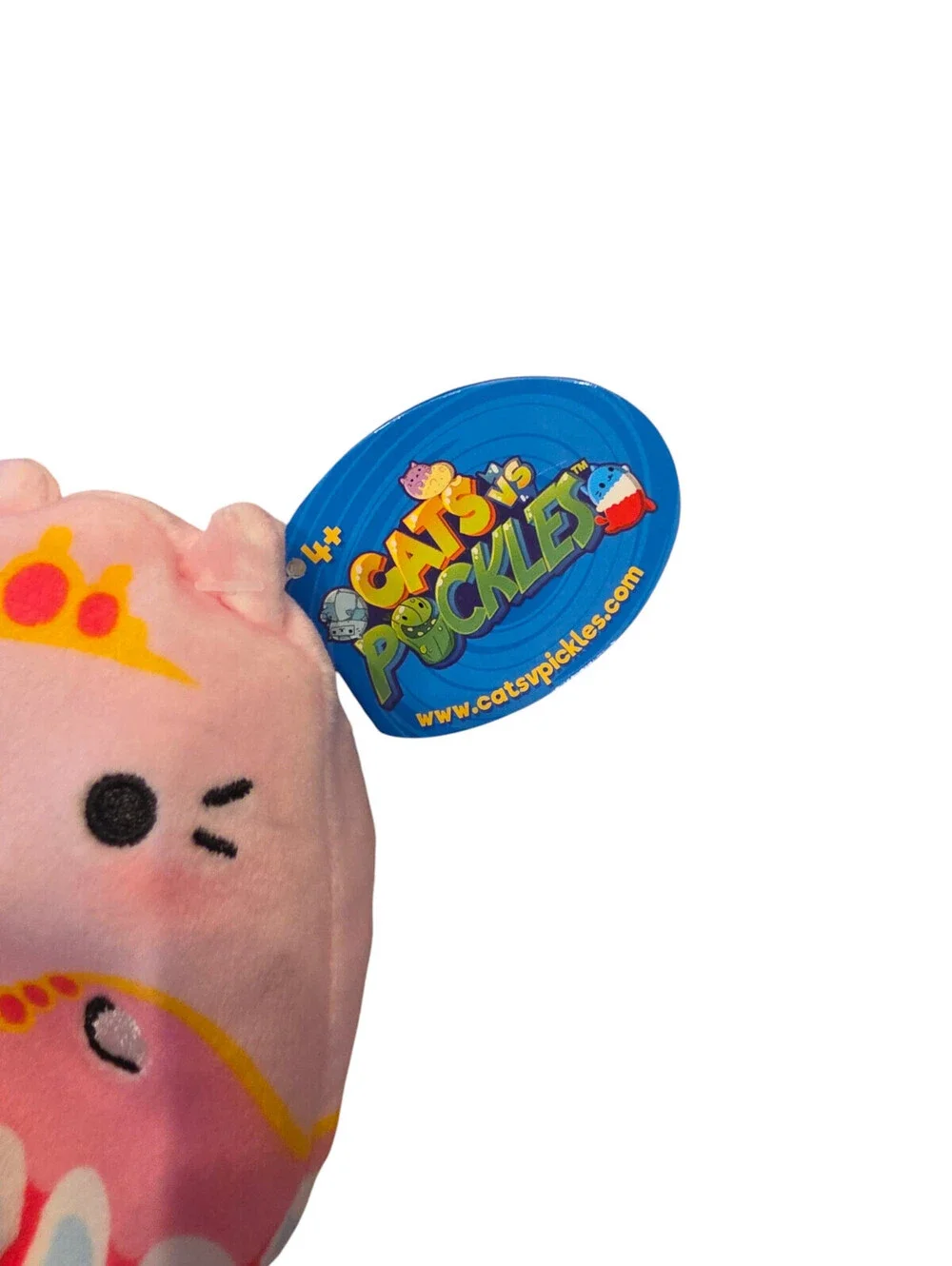 Cats vs Pickles TIARA Plush Bean Bag Cat TagsTactile Fidget Purple Series 192